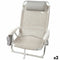 Klapstoel met Hoofdsteun Aktive Ibiza Beige 51 x 76 x 45 cm (2 Stuks)