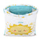 Rugtas met Koordjes Safta Solete Wit Geel (26 x 34 x 1 cm)