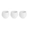 Pottenset Wit Plastic 16,5 x 16,5 x 14,5 cm (4 Stuks)
