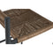 Kruk Home ESPRIT Bruin Zwart Aluminium Rotan 52 x 55 x 105 cm