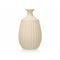 Vaas Beige Keramisch 19 x 31 x 19 cm (4 Stuks) Strepen