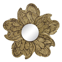 Wandspiegel 80 x 1,75 x 80 cm Gouden DMF