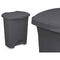 Pedaalemmer Antraciet Plastic 30 L (4 Stuks)