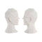 Bokstöd DKD Home Decor Hars Modern Gezicht 22 x 17 x 24 cm