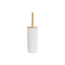Toiletborstel DKD Home Decor Natuurlijk Wit Keramiek (10 x 10 x 38 cm)