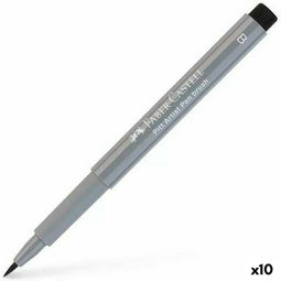 Markeerstiften Faber-Castell Pitt Artist III Lichtgrijs 10 Stuks