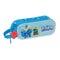 Pennenetui met 2 vakken Los Pitufos Blauw 21 x 8 x 6 cm