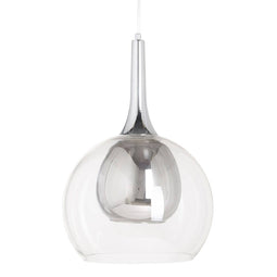 Plafondlamp Kristal Grijs Metaal 30 x 30 x 50 cm