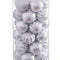 Kerstballen Zilverkleurig Plastic 6 x 6 x 6 cm (30 Stuks)