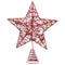 Kerstversiering Rood Metaal Boomstructuur 20 x 5 x 25 cm