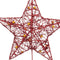 Kerstversiering Rood Metaal Boomstructuur 20 x 5 x 25 cm