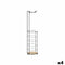 Toiletrolhouder Zwart Metaal Bamboe 16,5 x 63,5 x 16,5 cm (4 Stuks)