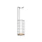Toiletrolhouder Zwart Metaal Bamboe 16,5 x 63,5 x 16,5 cm (4 Stuks)