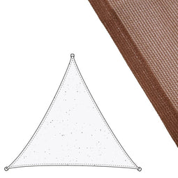 Stof 3 x 3 m Zonnetent Polyethyleen Chocolade