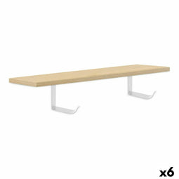 Planken Confortime Lichtbruin Hout MDF 60 x 23,5 x 1,5 cm (6 Stuks)