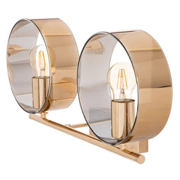 Muurlamp 50 x 14 x 41,6 cm Kristal Gouden Metaal