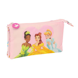 Pennenetui met 2 vakken Princesses Disney Summer adventures Roze 22 x 12 x 3 cm