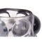 Kaarshouder Microbolletjes Grijs Kristal 8,4 x 12,5 x 8,4 cm (12 Stuks)