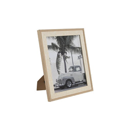 Fotolijsten Home ESPRIT Natuurlijk Kristal Hout MDF 25 x 1,8 x 30 cm