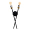 Muurlamp 23 x 10 x 52 cm Zwart Metaal