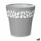 Zelfwaterende bloempot Stefanplast Cloe Grijs Plastic 25 x 25 x 25 cm (6 Stuks)