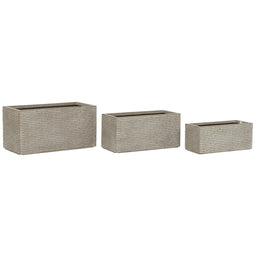 Plantenbak Home ESPRIT Beige Magnesium Decapé 74,5 x 37,5 x 37,5 cm