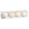 Kerstballen Wit Polyfoam Weefsel 8 x 8 x 8 cm (4 Stuks)