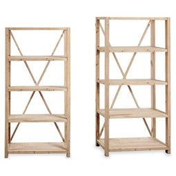 Planken Bruin Hout (40 x 160 x 105 cm)