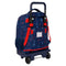Schoolrugzak met Wielen Spider-Man Neon Marineblauw 33 X 45 X 22 cm