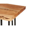 TV – tafel Live Edge 140 x 37 x 52 cm Bruin Zwart Acacia