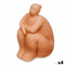 Decoratieve figuren Oranje Dolomite 18 x 30 x 19 cm (4 Stuks) Vrouw Zittend