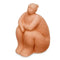 Decoratieve figuren Oranje Dolomite 18 x 30 x 19 cm (4 Stuks) Vrouw Zittend