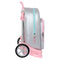 Schoolrugzak met Wielen Benetton Silver Gestoffeerd Zilverkleurig 30 x 46 x 14 cm