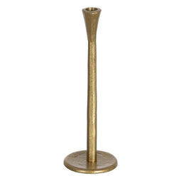 Kaarshouder Gouden Aluminium 10 x 10 x 31 cm
