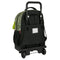 Schoolrugzak met Wielen Kelme Travel Zwart Groen 33 X 45 X 22 cm