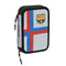 Dubbele etui F.C. Barcelona Grijs (13.5 x 20.5 x 4.5 cm) (34 Onderdelen)