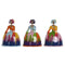 Decoratieve figuren Home ESPRIT Multicolour Dame 21 x 16 x 25 cm (3 Stuks)