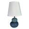 Bureaulamp Versa Blauw Keramisch Textiel (15 x 22,5 x 9,5 cm)