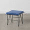 Poef Synthetisch materiaal Blauw Metaal 40 x 40 x 35 cm