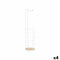 Toiletrolhouder Wit Metaal Bamboe 16,5 x 63,5 x 16,5 cm (4 Stuks)