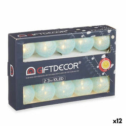 LED-lichtkrans Klot Blauw 2,3 m (12 Stuks)
