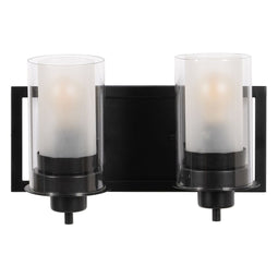 Wandlamp Zwart Kristal Ijzer A 220-240 V 36 x 17 x 21 cm