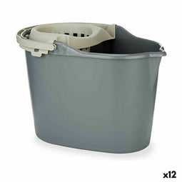 Dweilemmer Antraciet Polypropyleen (15 L) (12 Stuks)