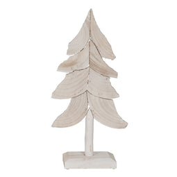 Kerstboom Wit Paulownia hout 29 x 12 x 62 cm