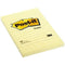 Zelfklevende briefjes Post-it XL 15,2 x 10,2 cm Geel (2 Stuks)