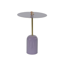 Bijzettafel DKD Home Decor Leer Ijzer Coating (40 x 40 x 56 cm)