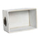Opslagdozen Home ESPRIT Wit Sparrenhout 35 x 22 x 15 cm 3 Onderdelen