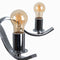 Plafondlamp 63,5 x 60,5 x 91 cm Kristal Metaal Zilver