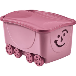 Opbergbak met Deksel Mondex Fancy Smile Met wieltjes 58 x 39 x 32 cm