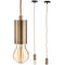 Plafondlamp Gouden Metaal 60 W 11,5 x 12 x 11,5 cm (6 Stuks)